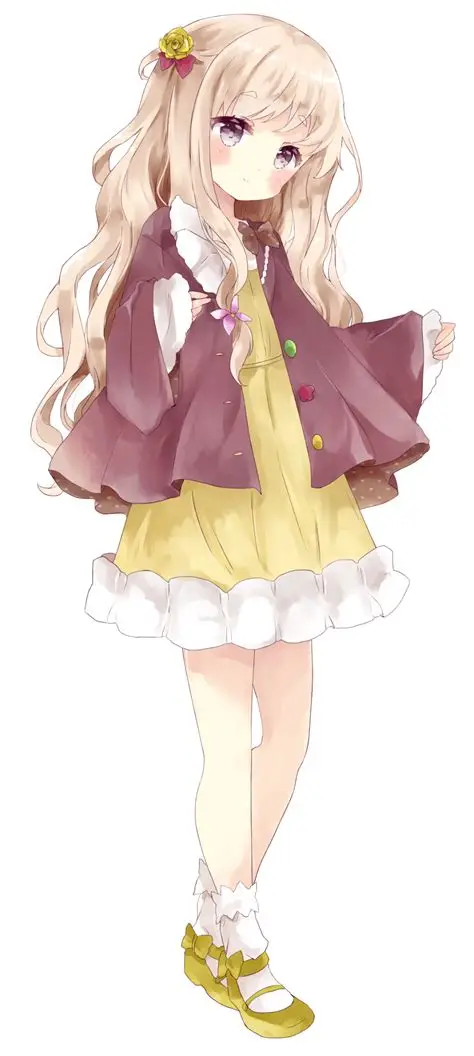 金发二次元美少女立绘